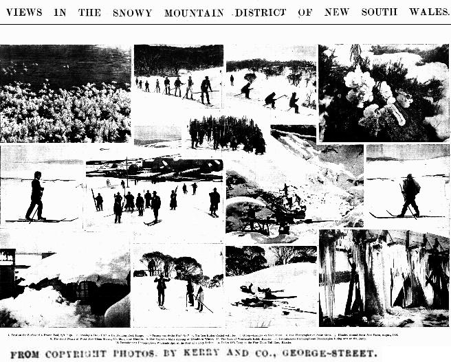 Views in the Snow Mountain District of NSW by Charles Kerry, Sydney Mail and New South Wales Advertiser (NSW : 1871 - 1912), Saturday 22 August 1896, page 394. The back of Weselman's Hotel is shown in image 10.
