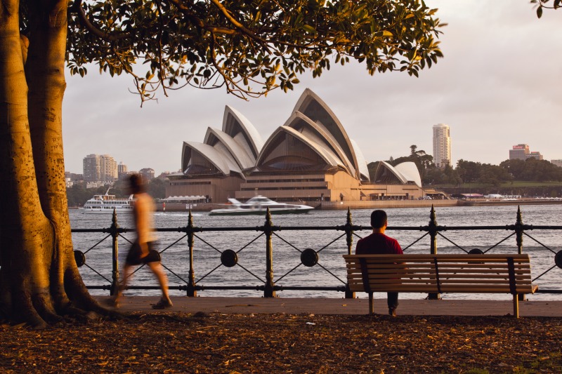 The Sydney Opera House at sunset. Photo by Jason McCarthy, National Museum of Australia.
