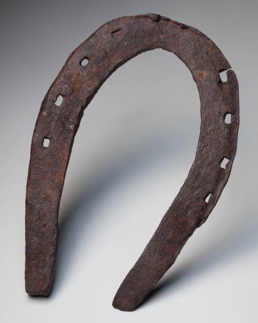 Horse shoe found near the Palmer River, north Queensland. National Museum of Australia.