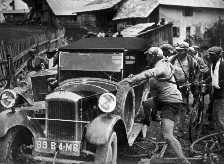 Felix Sellier after being hit by a car