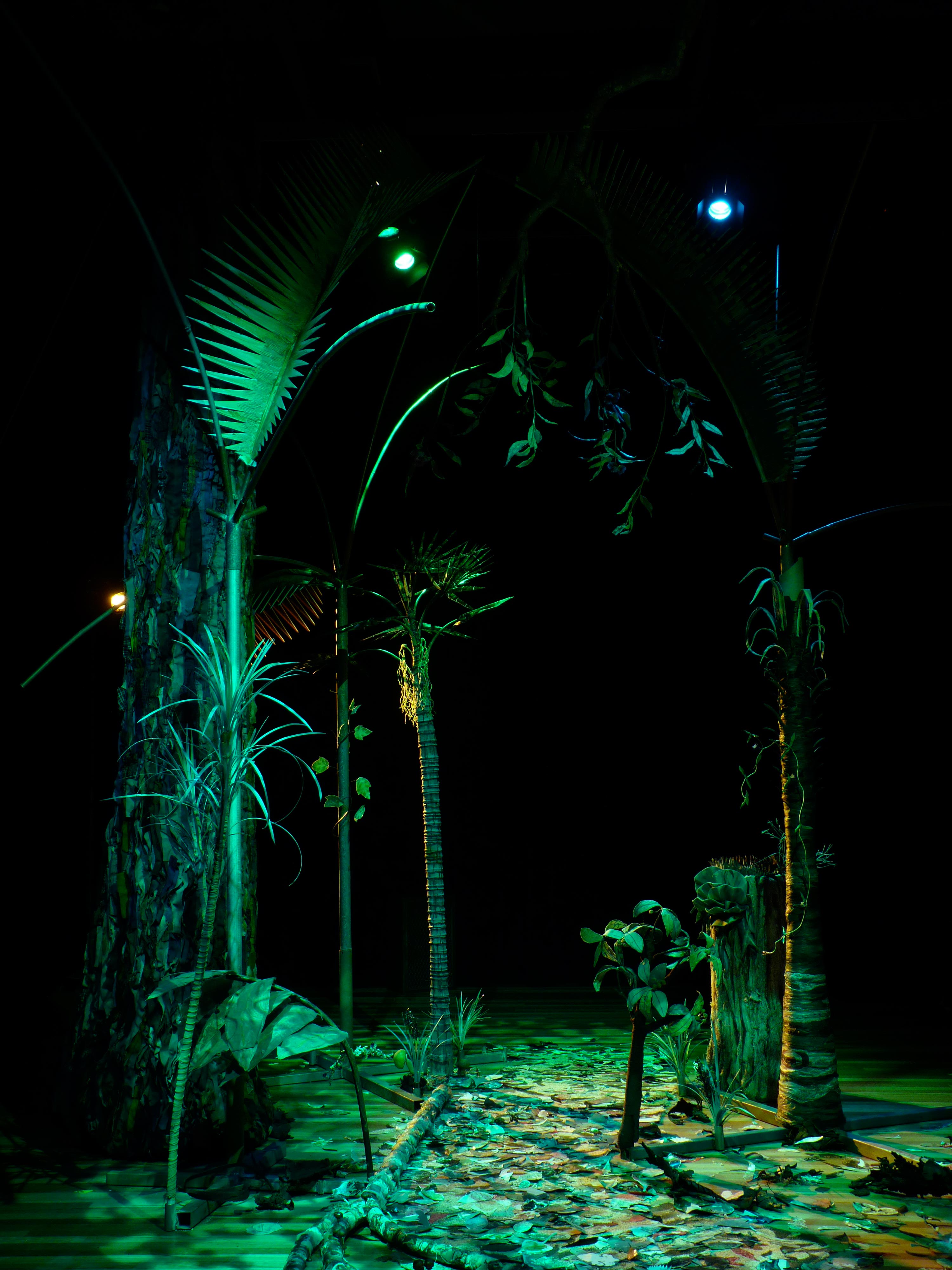 The Frugal Forest – a work in progress, displayed in March 2014 at the Glasshouse, Port Macquarie.  Photo: Chay Khamsone.