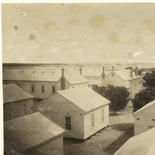 A view of the camp in 1880.  Photo by Samuel Sweet White.  State Library of South Australia.