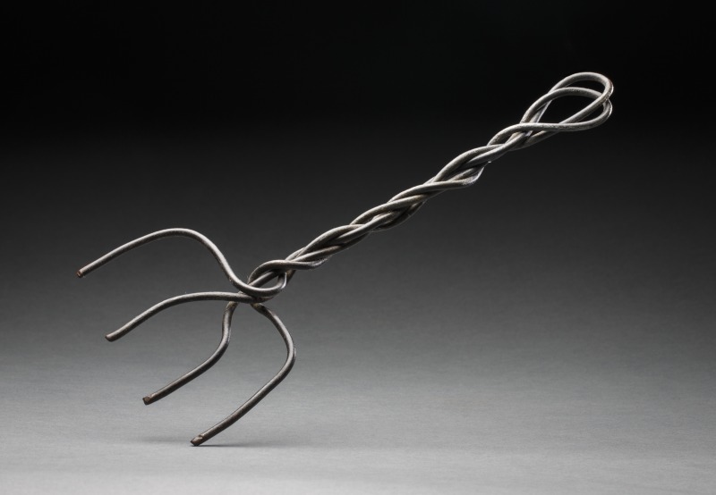 Home-made toasting fork used by Jean Galbraith during field trips 1920s – 1960s Donated by Jean Galbraith Photograph by Jason McCarthy National Museum of Australia 